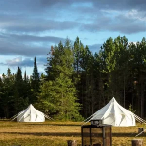 Dual Material Cotton & Oxford Pumpkin Tent 3.15M 3.5M Height Large Family Outdoor Camping Shelter