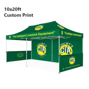 Durable 10x20ft Aluminum Canopy Tent Frame with Wheel Bag for Outdoor Advertising Promotion