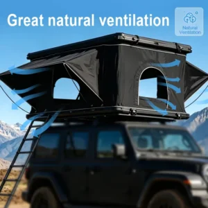 Durable 600D Oxford Fabric 4 Season 4×4 SUV Rooftop Hard Shell Camping Tent Waterproof with 6cm Sponge Pad