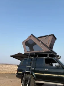 Durable 8cm Ultra-Thin Waterproof Oxford Hard Shell Rooftop Tent Quick Automatic Opening Customizable Logo