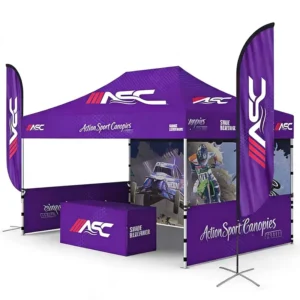 Durable Aluminum Frame Indoor Outdoor Exhibition Tent Waterproof Pop Canopy Fireproof UV Protection for Commercial Events Trade