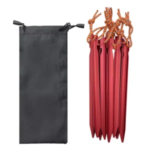Durable Aluminum Screw in Tent Pegs Camping Accessories Tent Stakes for Outdoor