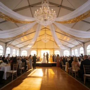 Durable Aluminum Wedding Banquet Shelter Flexible Combination Wind Proof Snow Resistant Long Life