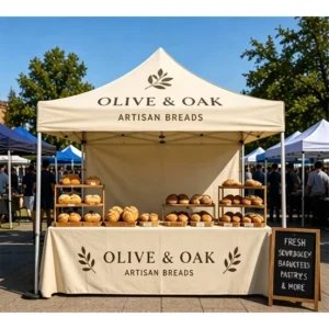 Durable Commercial Advertising Pop-Up Tent, Waterproof, UV-Resistant, Custom Color, Booth