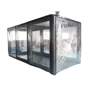 Durable Dustproof Clear PVC Air Chamber Inflatable Car Storage Bubble Cover Show Tent With Strong Fan