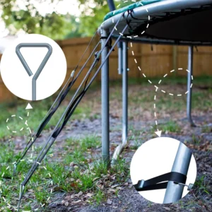 Durable Galvanized Fix Peg Anchor Custom Surface Process For All Outdoor Camping Tent Setup