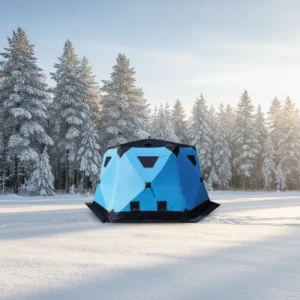 Durable Ice Fishing Tent 3-4 Person Waterproof Winter Thermal Tent Multi-Vent Snow Protection Outdoor Fishing Shelter