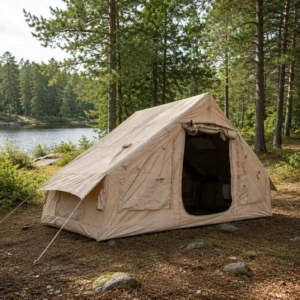 Durable Inflatable Tent 3×2.1x2m 210D Oxford Khaki Glamping Room Weatherproof Professional Grade Luxury Camping Adventure Gear