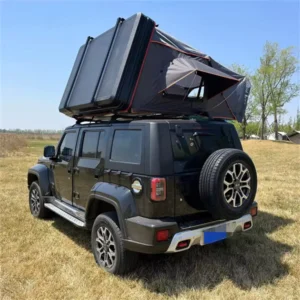 Durable Offroad 4WD Vehicles SUV Car Side Open Aluminum Hard Shell Roof Top Tent for Outdoor Camping
