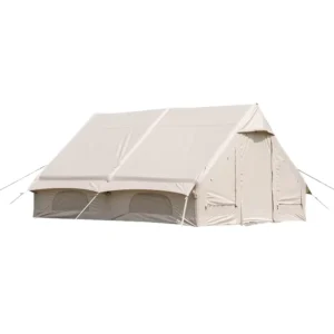 Durable Portable Oxford Double Layer Inflatable Tent One Bedroom Manual Assembly All Seasons Waterproof Party Use