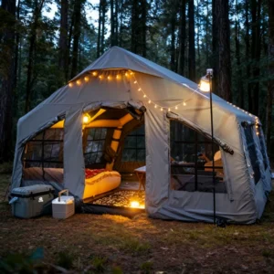 Durable Quick Setup Waterproof UV Resistant Portable Customizable Inflatable Tent Family Outdoor Camping Hiking