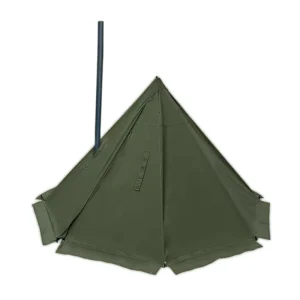 Durable Waterproof Pyramid Rooftop Camping Bushcraft Shelter Tent Forest Green TC Cotton Multi Use