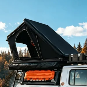 Durable Windproof 600D Oxford Fabric Lightweight SUV 4×4 Aluminium Hard Shell Car Rooftop Tent