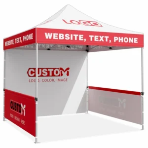 Dye Sublimation Printed Custom Canopy Tent Aluminium Frame Outdoor Indoor Use Waterproof Custom Sizes for Promotion Advertising