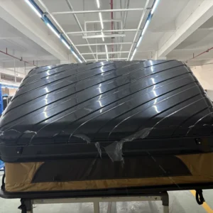 ENJOIN ABS Hard Shell Rooftop Tent for Car Roof Top Camping Straight Bracing Aluminum Pole Four season Waterproof Two