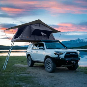 ENJOIN Foldable Waterproof RoofTop Tent Four Season Quick Automatic Opening One Bedroom Hard Shell Annex Camping