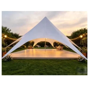 Easily Built up Waterproof UV and Flame Resistant Heavy Duty 600D PU Coating Oxford White Star Tent for Wedding Events Parties