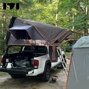 Easy Carrying Outdoor Pop up Car Camping Tent With Black Aluminum Alloy Ladder