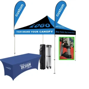 Easy Custom Branded Personalized Advertising 10×10 Waterproof Windproof Aluminum Frame Outdoor Events Vendor Business Pop Tent