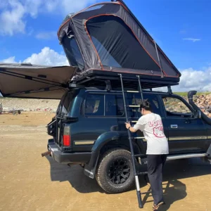 Outdoor Camping Car Roof Top Tent Double Layer Four Season Oxford Waterproof Windproof Quick Setup
