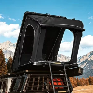Easy Setup 4 Seasons Waterproof 2 Person Folding 4×4 Car Aluminum Shell Rooftop Tent Hard