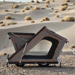 Easy Setup Quick Automatic Opening Oxford Fabric Car Rooftop Tent Ladder SUV Truck Camping Overland Outdoor UV Resistant