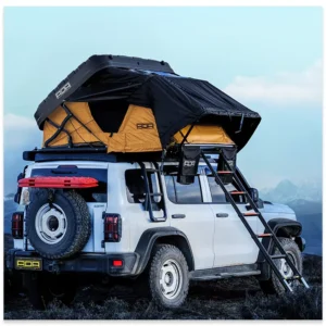 Easy-Setup SUV Rooftop Tent, Hard ABS Shell, Side-Opening, Outdoor Camping
