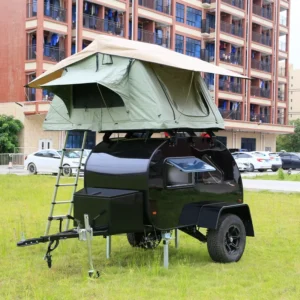 Ecocampor 2 Person Small Off Road Teardrop Camper Trailer with Bathroom for Camping