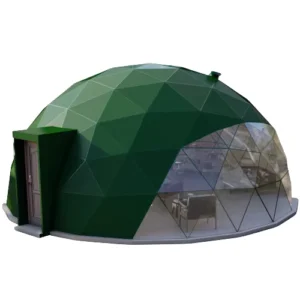 Ecological Modern PVC Geodesic Dome Tent for Glamping Backyard Use Four Season UV Resistant Shelter Customized Size Triple Layer