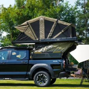 Electric Control Foldable Pickup Truck Bed Tent Hard Shell Awning Auto Setup Camping for F150 Hilux Ranger Tacoma Ford 1500
