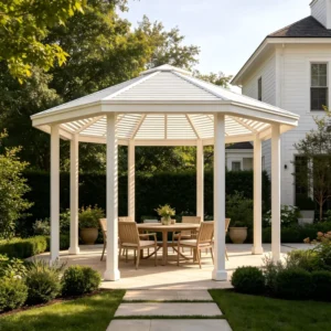 Electric Retractable Aluminum Waterproof Louvered Roof Motorized Folding Shade with Light-Resistant Powder