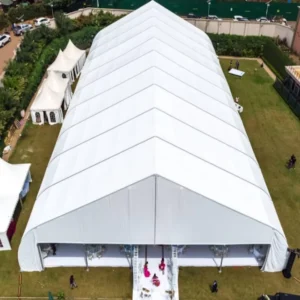 Elegant Double Layer Teardrop Shaped Party Tent Aluminum Frame Polyester Cover Customizable Logo for Outdoor Events