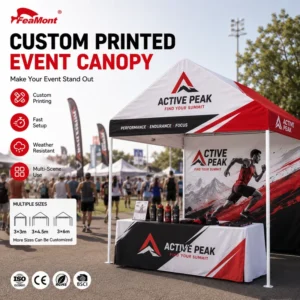Elegant Market Tent 10x20ft Outdoor Vending Tent Waterproof Exhibition Canopy for Boutique Market Events