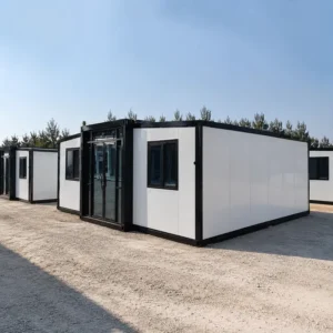 Emergency Shelter Steel Frame Thermal Insulation Modular Expandable Prefab Container House