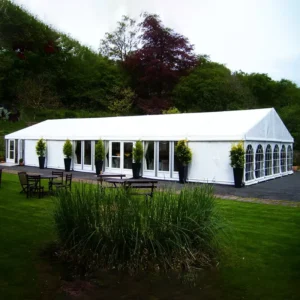 European Arched Window Vintage Transparent Wedding Marquee Canopy for Lawn Parties and Receptions