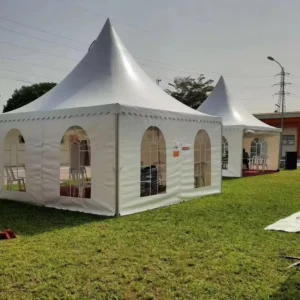 European Style 3MX3M Wedding Canopy Wild Holiday Banquet Tent With Peaked Roof Aluminum RV Shed For Parties