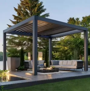 European-Style Villa Living Room Garden Aluminium Outdoor Gazebo Awning Patio Cover Canopy Waterproof