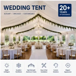 Event Rental Items Party Tents Wedding Tent Trade Show Ceremony Tarpaulin Canvas Wedding Tent for Events