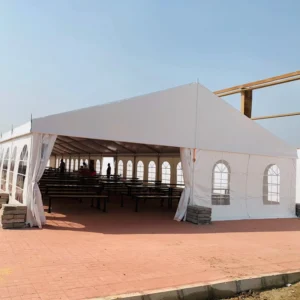 Event Tent 10x33m Marquee Tent Large Outdoor Wedding Event Tent Waterproof Canvas for Exhibition