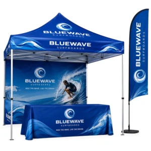 Exhibition Booth Canopy Tent with Feather Flag Kit OEM Factory Direct