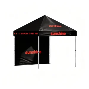 Exhibition Canopy Tent 10×10/10×20 FT, Pop-Up Trade Show Tent with Sidewalls, Heavy Duty, UV Protection, Custom Logo