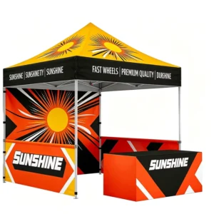 Exhibition Tent Trade Show Pop up Canopy 10×10 20FT Portable Booth With Sidewalls Heavy Duty Outdoor Event Shelter UV Protection