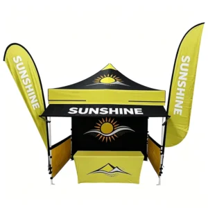 Exhibition Tent Trade Show Pop up Canopy 10×10 FT Portable Booth With Sidewalls Heavy Duty Outdoor Event Shelter UV Protection