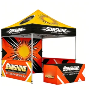 Exhibition Tent Trade Show Pop up Canopy 10×10 FT Portable Sidewalls Heavy Duty Commercial Outdoor Event Shelter UV Protection