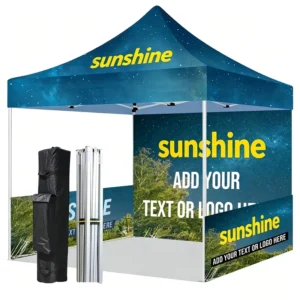 Exhibition Tent Trade Show Tent Custom Pop up Canopy With Sidewalls Heavy Duty UV Protection Outdoor Event Tent 10×10 10×20 FT