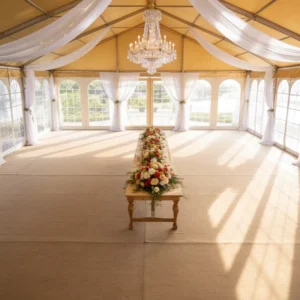 Expandable Aluminum Party Tent Wedding Catering Shelter Strong Structure Wind Snow Resistant Durable