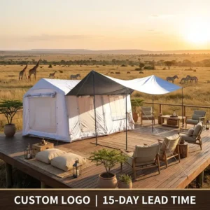 Extension 12sqm Inflatable Tent Side Wing Canopy Extended Living Area Glamping for Camps