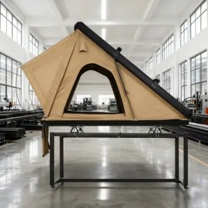 Extension-type Aluminum Frame Fully Automatic Double-layer Green Hard-shell Roof Tent