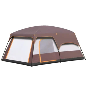 Extra Large Portable Outdoor Camping Tent Two Rooms One Living Room Sun Protection Rainproof