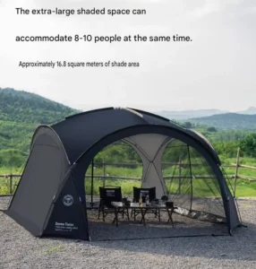 Extra-Large Portable Outdoor Dome Canopy Sun Shelter Waterproof Wind-Resistant Expandable Four-Season PVC Camping Shelter